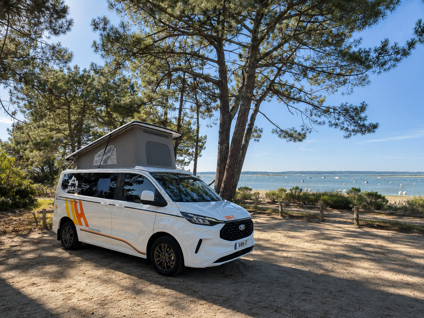 Van VAN-IT au Cap Ferret pendant un week-end en van depuis Bordeaux