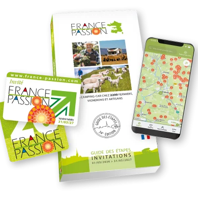 Avec le badge France Passion, dormez gratuitement sur des terrains agricoles et dégustez des bons produits locaux en échange de l'hospitalité.